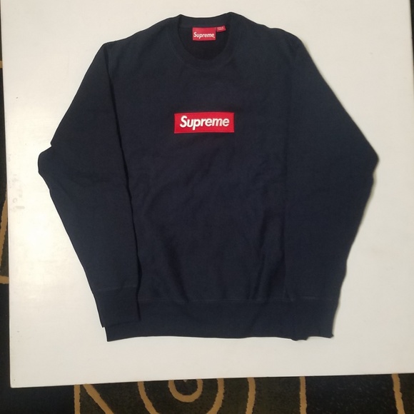 Supreme FW15 Crewneck Navy Size M